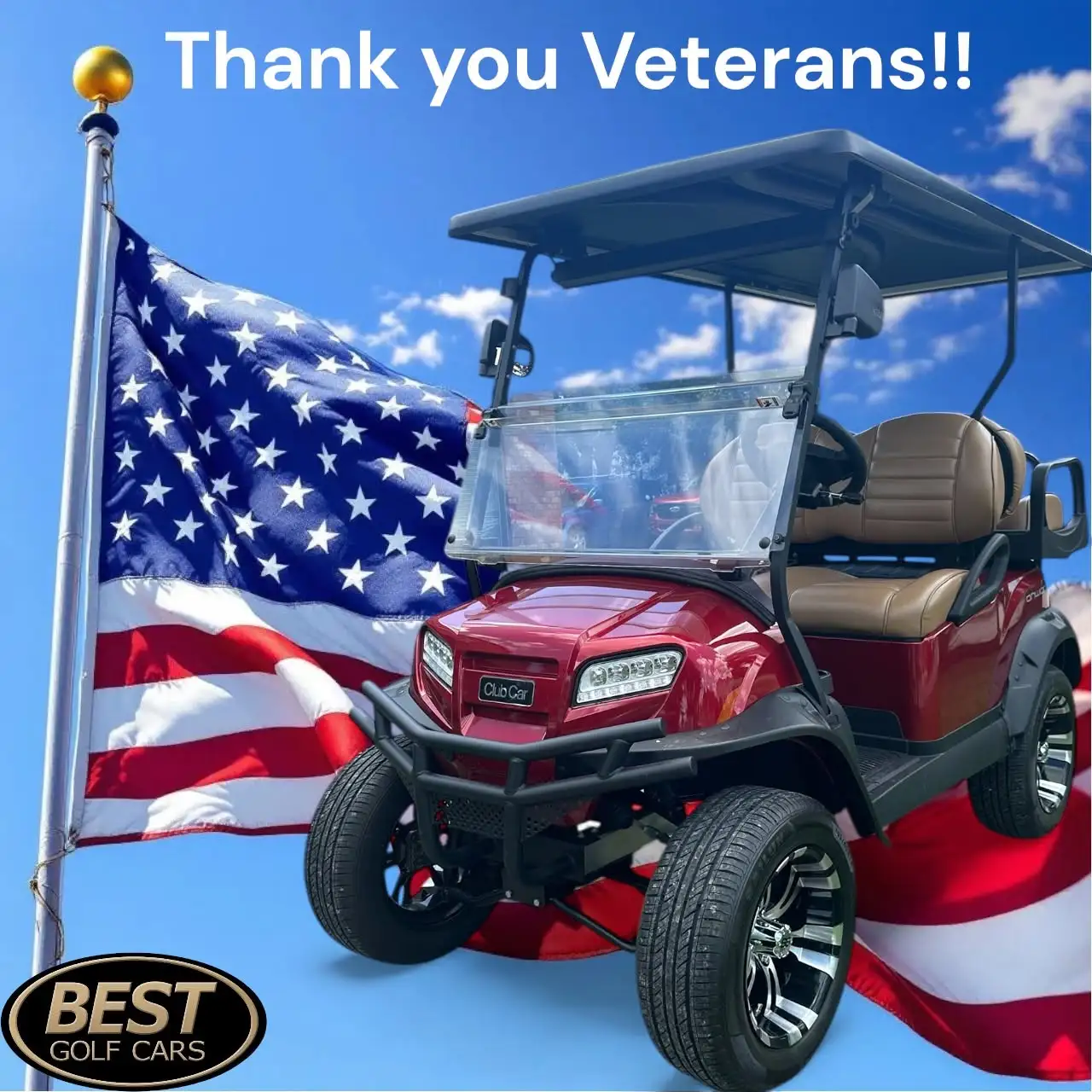 Golf cart in our workshop