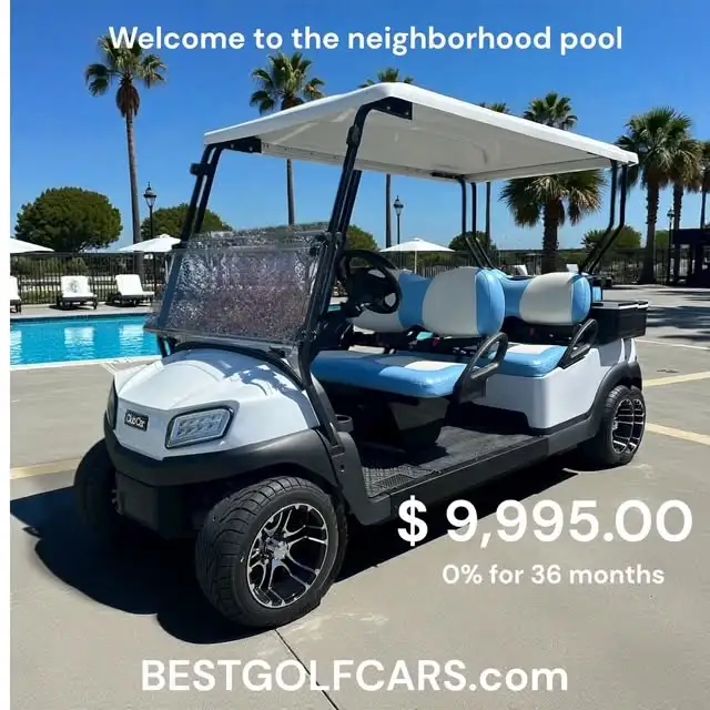 Golf cart in our workshop