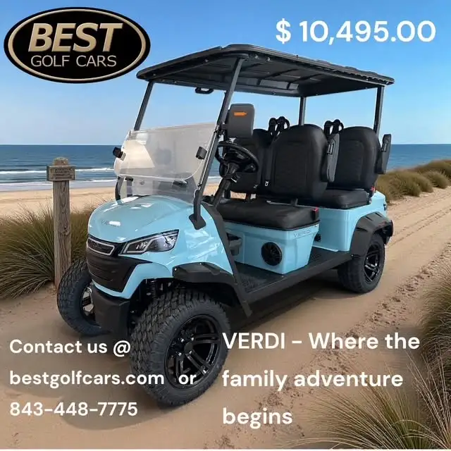 Golf cart in our workshop